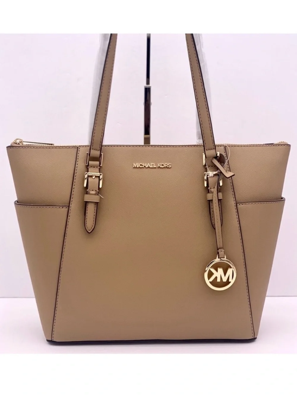 Michael Kors Tan Saffiano Leather Tote Bag